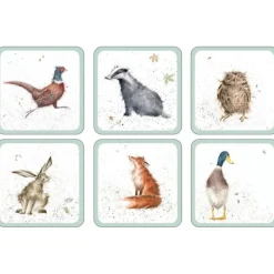Best Set of 6 Coasters Table Linen, Napkins & Mats