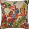 Clearance Akamba Parrot Scene Cushion Multi Cushions