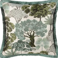 Sale Woodlands Cushion Green Cushions